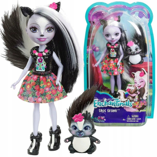 ENCHANTIMALS - Enchantimals Sage Skunk Bábika + Skunks