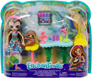 Enchantimals relaxačná zóna - bábika SELA SLOTH a LENIWIEC TREEBODY