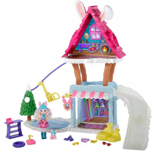 ENCHANTIMALS - Enchantimals Winter Valley Chata + Doll Access GJX50