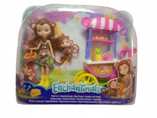 ENCHANTIMALS - Enchantantimals Trolley s ovocím Mert Monkey
