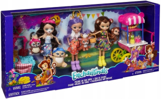ENCHANTIMALS - Enchantimals súbor bábik a zvieratá pre darček