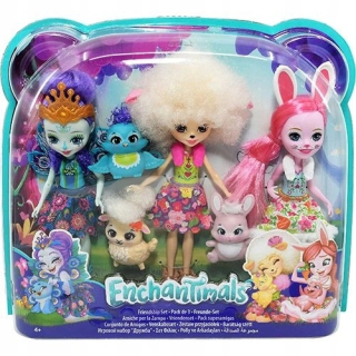 ENCHANTIMALS - Enchantimals sada 3-pak bábiky priateľov