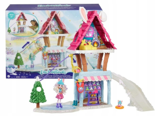 ENCHANTIMALS - Enchantimals Winter Cottage Set Doll Králik