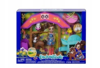 ENCHANTIMALS - Enchantimals škôlky na bábiku + zvieratá +4
