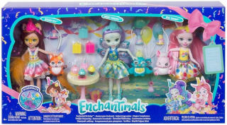 ENCHANTIMALS - Enchantimals set 3 bábiky veľké narodeniny gjx22