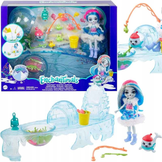 ENCHANTIMALS - Enchantimals Zimný rybolov GJX48 bábika