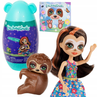 ENCHANTIMALS - Enchatnimals Doll Sela Figurine Domáce zvieratá Leniwiec