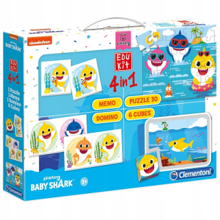 Edukit 4in1: Puzzle a hry: Baby Shark (18099)