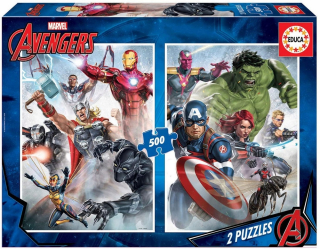 HULK - Educa Marvel Avengers 500 Iron Man Hulk Thor