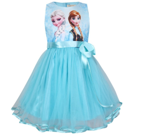Elsa Frozen - Elegantné pozemné šaty Frozen Elza Anna Ahoj