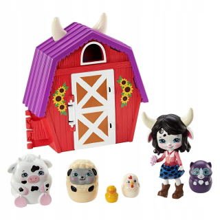 Enchantimals Cambrie Cow Domček prekvapenie GTM48