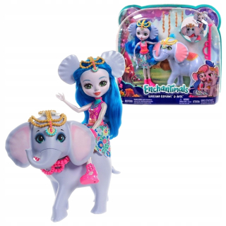 ENCHANTIMALS - Enchantimals Fky72 Bábika + Veľký živočíšny leval