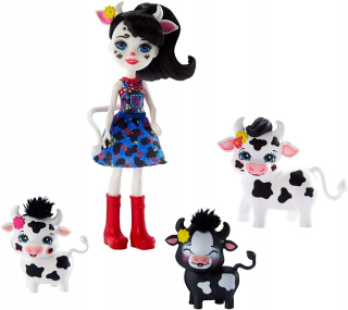 ENCHANTIMALS - ENCHANTIMALY GJX44 CAMBRIE COW Krava Doll