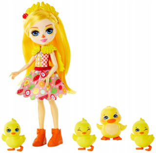 ENCHANTIMALS - ENCHANTIMALS GJX45 Dinah Duck bábika s kurčatami
