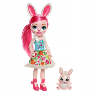 Enchantimals Veľká bábika Bree Bunny a Twist 31 cm FRH52