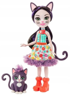 ENCHANTIMALS - Enchantimals bábika mačka mačiatko cie
