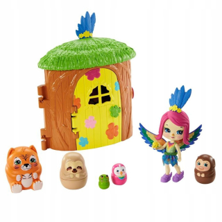 MATTEL Enchantimals Peeki Parrot Domček pre domáce zvieratá GTM49