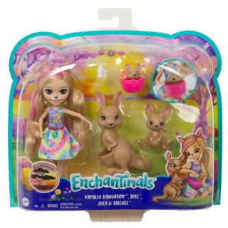 Mattel Enchantimals Bábika a klokaní rodina