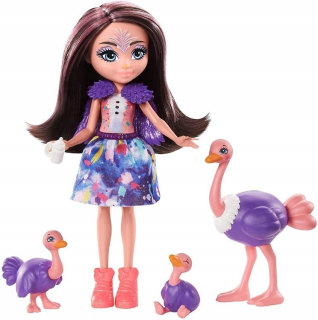 Rodina Ofelia Pštros a pštros GMM32 Enchantimals Mattel