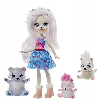 Enchantimals - enchantimals rodina pristina polar bearmer GJX47