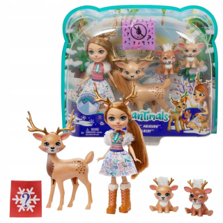 Enchantimals Rodina Rainey Reindeer Bábika renifer