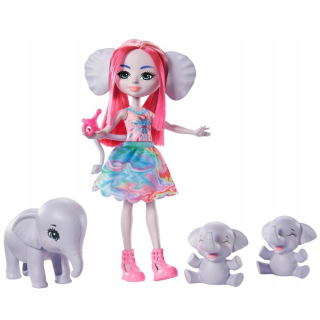 Enchantimals Rodina Multibalenie Slony Esmeralda Elephant GTM30