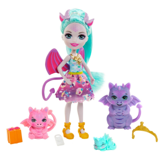 ENCHANTIMALS - ENCHANTIMALS Rodina Multipack Dragons Gyj09 Gyj09