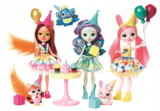 ENCHANTIMALS - Enchantimals Enchanted Birthday Set 3 Bábiky