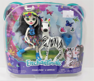 ENCHANTIMALS - Enchantimals Zelena Zebra a Hoofette Set