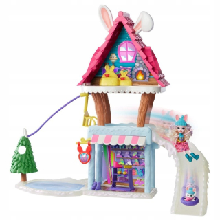 Bábika Enchantimals - Enchantimals Bevy Bunny's Winter Hut I Jump