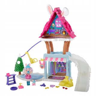ENCHANTIMALS - Enchantimils Winter Cottage Kit s gjx50 bábika