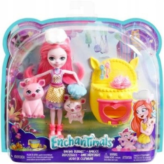 ENCHANTIMALS - ENCHANTIMALS DOLLY PETYY PIG + PAGLET BATH