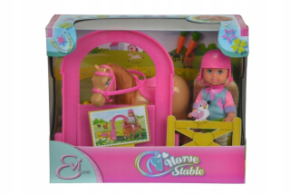 STEFFI bábika - Evi bábika sada stodoly farmy pre koňa