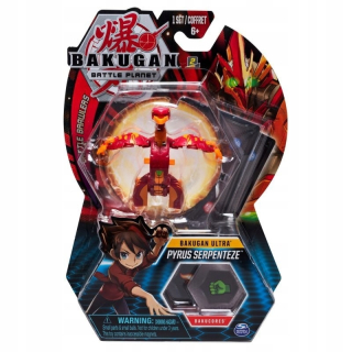 Bakugan - Akčná postava BAKUGAN ULTRA PYRUS SERPENTEZE + BAKVOZ