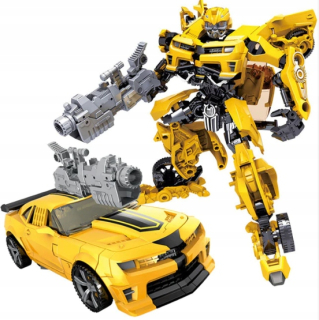 TRANSFORMERS - Figurín Robot Auto Transformátory Bumblebee Yellow 17
