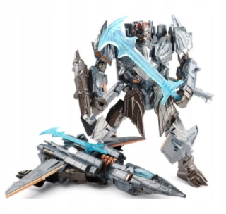 TRANSFORMERS - Figúrka Robot Auto Transformátory Strieborné lietadlo