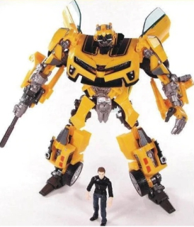 TRANSFORMERS - Figurín Transformátory Bumblebee Yellow Robot 20 cm
