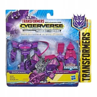 TRANSFORMERS - Figurín Transformátory Cybervers Spark Armor Shockww