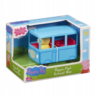 Pepa Pig - Figurín s vozidlom Peppa školský autobus