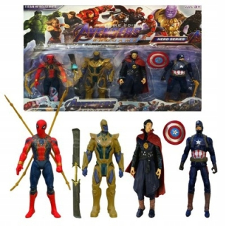SPIDERMAN - Avengers figúrny kapitán Amerika Thatos Spiderman