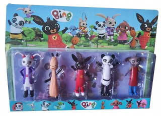 BING A PRIATELIA - Bing Figures Nastavte 5PC Bing Bing