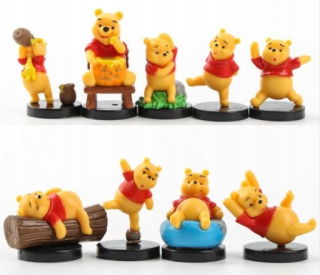 Medvedík Pú - Figúrky Winnie POOH Nastavte 9ks