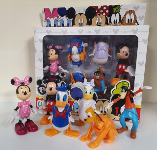 Káčer Donald - Figúrky prejdú Mike Goofy Pluto Donald Daisy Bear6PCS