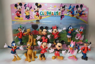 Minnie Mouse - Minni Mickey Goofy Pluto Donald Daisy 6ks