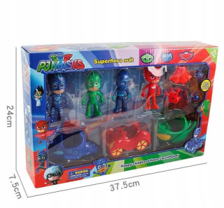 Pyžamasky - Figurines Pidjamersi Cars Cars - PJMasks Set