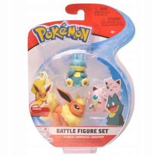 Pokémoni - Pokemon Battle Flareon Munchalx Jigglypuff Figurines