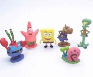 Spongebob - Čísla Spongebob Sponge Yellow Patryk Hot 6ks