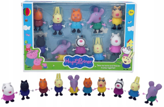 Pepa Pig - Obrázky Prasiatko Peppa Friends 10 ks set