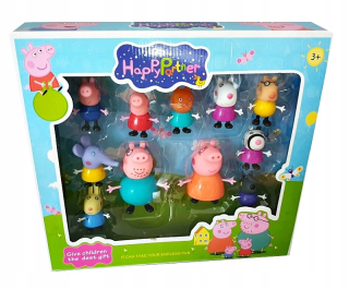 Pepa Pig - Peppa ošípané čísla 11ks veľké sady