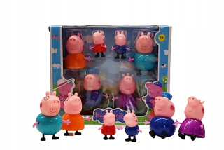 Pepa Pig - Čísla v štýle peppa štýl sady 6 kusov